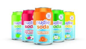 The new nudie & soda product is made from real fruit.